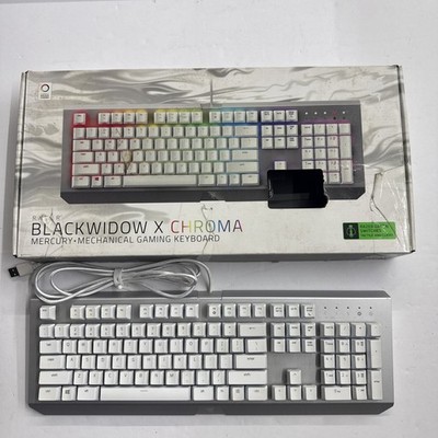 Razer BlackWidow X Chroma Mercury Edition Gaming Keyboard - Gray