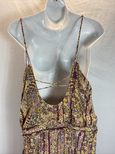 FREE PEOPLE Valerie floral Printed BOHO Maxi Dress Size LG Flowy romantic - Bild 5 von 9
