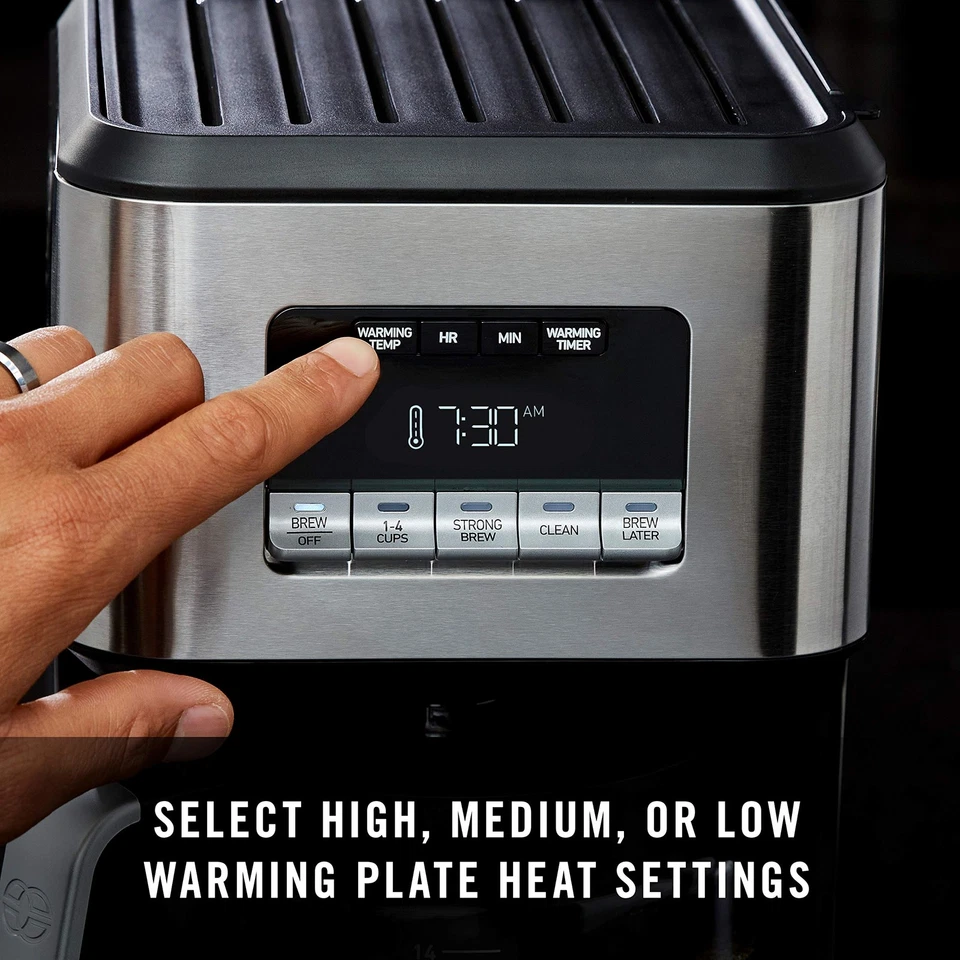 Calphalon Coffee Maker, Programmable Coffee Machine with Glass Carafe, 14 Cup... - Image 4 of 4