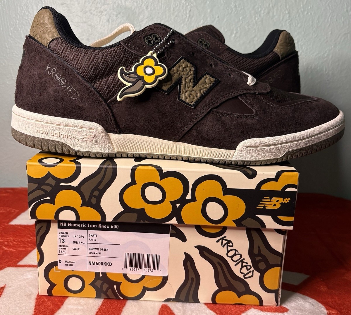 US M 13/W 14.5 -Tom Knox x Krooked x New Balance Numeric 600