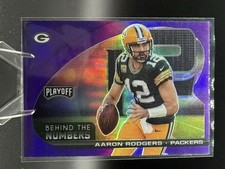 2021 Playoff Aaron Rodgers Behind The Numbers Purple BTN-ARO