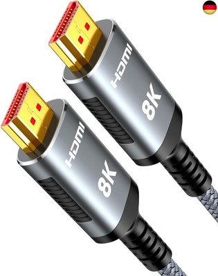 Highwings HDMI Kabel 5Meter 8K, HDMI 2.1 Kabel 48Gbps Ultra Highspeed 8K@60Hz