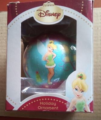 Vintage Disney Tinker Bell Fairy Christmas Tree Bulb Ball Ornament