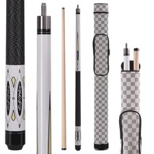 Canadian Maple Pool Cue Sticks 10mm/11.5mm/13mm Tip Available , 58" 2-Piece ...