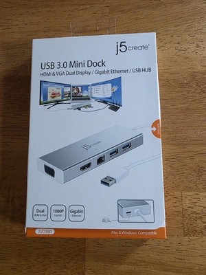 J5Create JUD380 USB 3.0 Mini Dock 