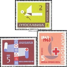 Yougoslavie Zp23,Zp24,Zp25 (édition complète) neuf 1961 Zwangszuschlagsportomark