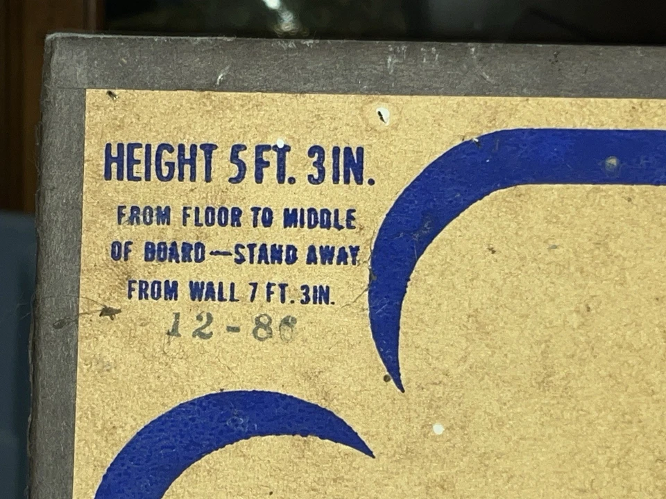 Tablero de dardos vintage WIDDY 2 caras. Hecho en Phila, PA Philadelphia. Foto 3 de 4