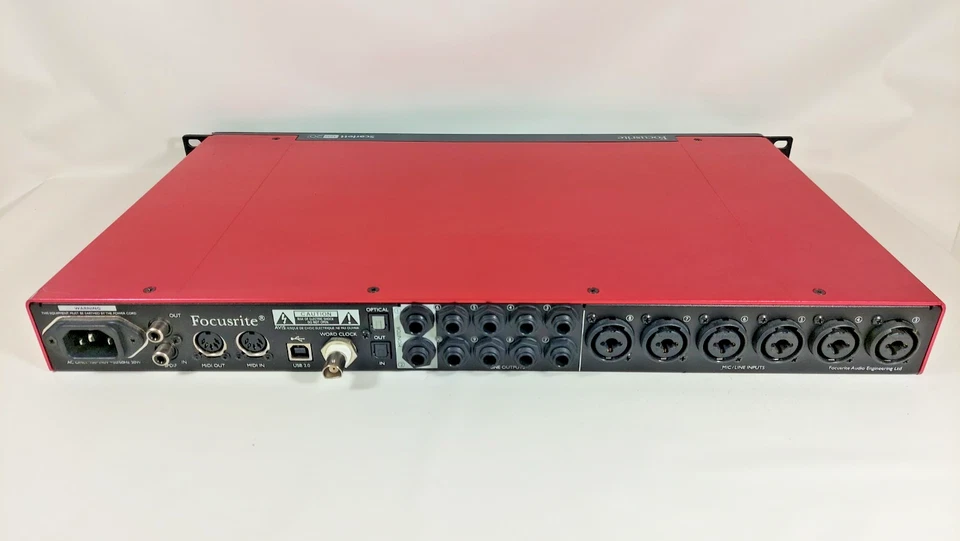 Focusrite Scarlett 18i20 2nd Gen USB Audio Interface with power cable - Image 3 of 4