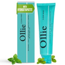Ollie Clean Mint Nano Hydroxyapatite Toothpaste for Teeth Whitening, 10 Hydr...