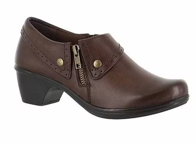 Easy Street Womens Brown Darcy Shooties Booties SZ 8.5 Wide Croc NEW