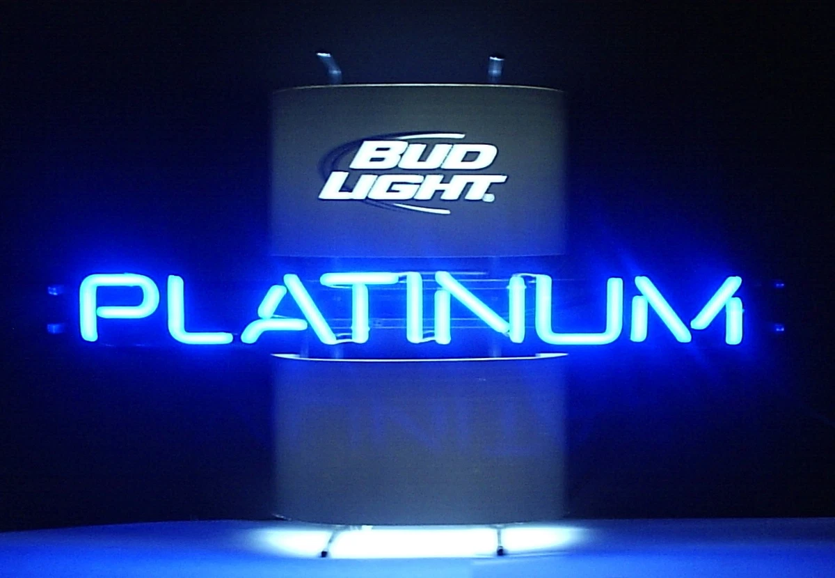 Bud Light Platinum In Collectible Budweiser Signs & Tins for sale