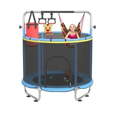 Trampoline for Kids,60" Indoor Outdoor Toddler Trampoline with Adjustable Gym...