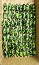 5 Strands Large Oval Beads 12x28mm Glass Beads for decoration and jewelry making