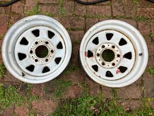 2 Rare 16 X 8 Oem Chevy Gmc Truck Blazer 6 Lug Rally Baha Spoke Wagon Wheel Rims
