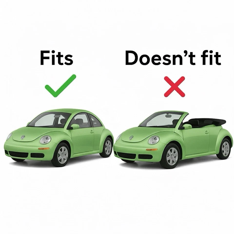 03-10 VW Nuevo Escarabajo No Convertible Pasajero Derecho Derecha Puerta Superior Panel Borde Foto 2 de 4