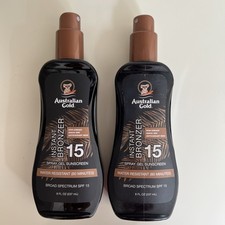 2 - Australian Gold Spray Gel Sunscreen with Instant Bronzer SPF 15, 8 fl oz