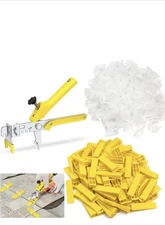 Tile Leveling System Tile Plier 300 Tile Spacers Clips+100 Reusable Wedges