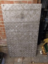 Aluminium Tred Plate 26" X 46" X 4mm Thick. Used See Photos, Collection Only