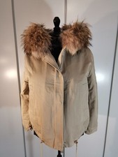 Parka Donna - Sword 6.6.44 - Colore Beige - Tg. 42 - cappuccio bordo pelliccia