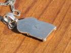 c1980 ZUNI INLAY PENDANT NECKLACE STERLING SILVER JEWELRY TURQUOISE w/CHAIN LOW$ — photo 5