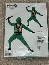 Ninja Avenger Halloween Costume, Red, Medium size 8-10 shirt, pants, vest, hood