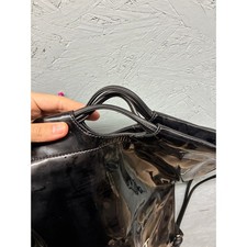 Twinset Milano Backpack Women\'s Black Patent Drawstring Zaino 201TA7178 NWT Black Patent Leather Backpacks for Women for sale | eBay main image 4