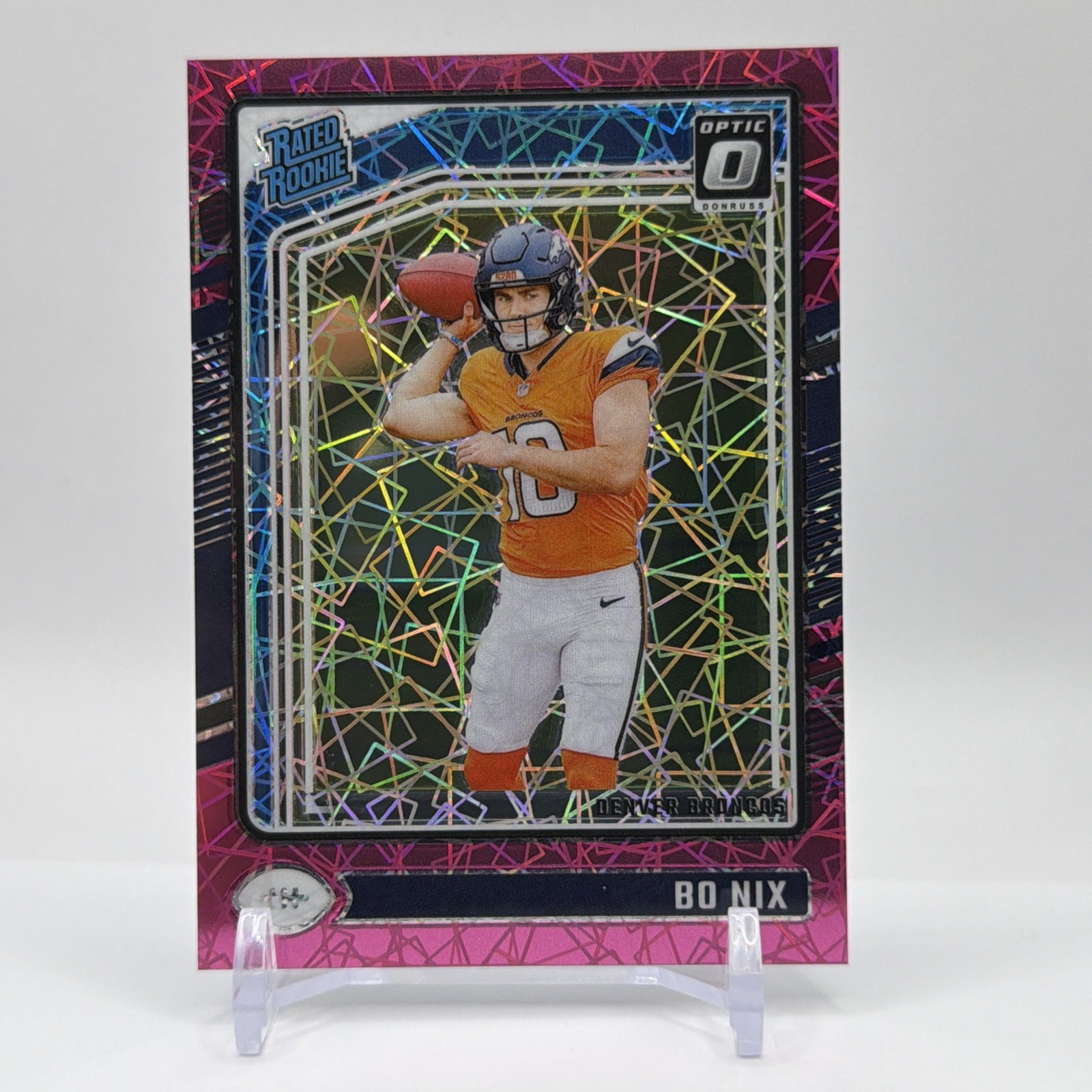 2024 PANINI DONRUSS OPTIC PINK VELOCITY #209 BO NIX 56/80