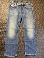 Vintage Diesel Levan Jeans Men  s 32x33 Light Wash Straight Leg Button Fly Italy