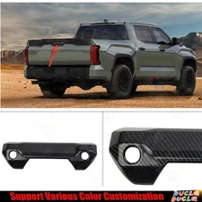 Tailgate Door Handle Bowl Decor Frame For Toyota Tundra 2022-24 ABS Carbon Fiber