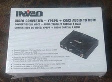 Inveo Video Converter YPBPR  Coax Audio to HDMI Brand New Sealed