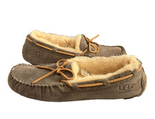 UGG Women's Dakota Chestnut Suede Slippers Moccasins 5612 Shoes