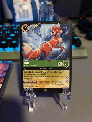 Tod - Knows All the Tricks 92/204 Cold Foil - Disney Lorcana TCG: Winterspell NM