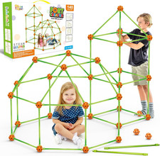 Fort Building Kit for Kids,Stem Construction Toys, Educational Gift for 3 4 5 6