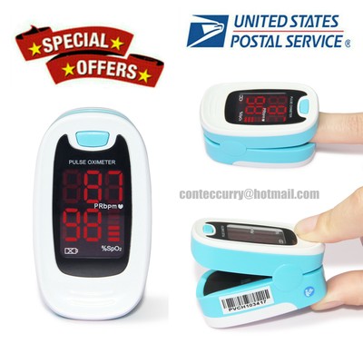 USA LED Fingertip Pulse Oximeter Blood Oxygen Monitor Care Health lanyard CMS50M