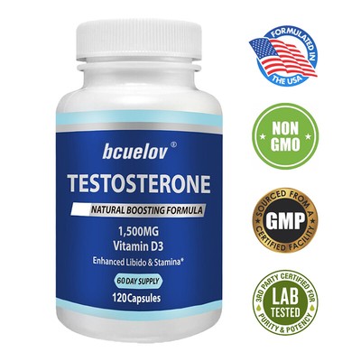Natural Male Support Formula With Vitamin D3 - Enhances Potency And Stamina