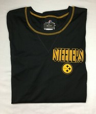 Pittsburgh Steelers Majestic Size Medium Cool Base Black Polyester L/S Shirt NWT