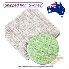 CROCHET WEAVE Impression Professional Food Safe Silicone Mould Cake Fondant