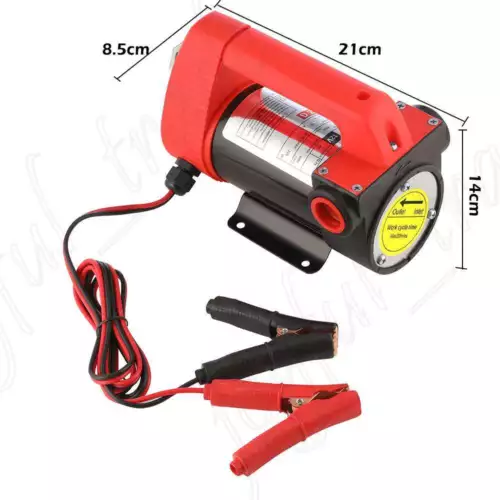 12V Diesel Transfer Pump 45L/Min Electric Car Oil Fuel Extractor Bowser Petrol - Picture 2 of 12