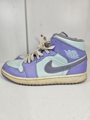 Jordan Mid Purple Blue Basketball Shoes Sneakers 554724-500