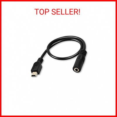 Onvian 3.5mm Female to 5 Pin Mini USB Male Microphone Adapter Cable