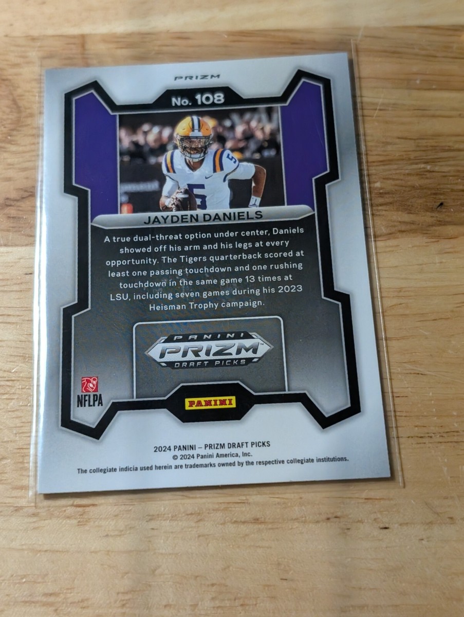 2024 Prizm Draft Picks Jayden Daniels #108 Purple Wave Prizm 2024 Prizm Draft Picks Jayden Daniels #108 Purple Wave Prizm