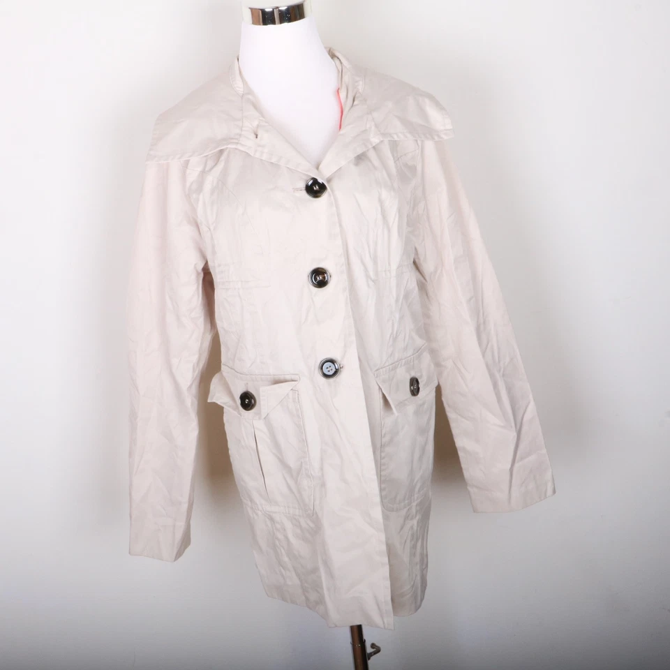 Gabardina verde con envidia para mujer XL tostada Foto 2 de 4