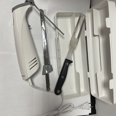 Hamilton Beach Electric Knife Set In Snap Storage Box 5 Pieces New
