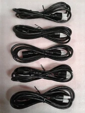 Qty 5 Well-Shin SVT 300V 18AWG LL57855 Cable 6 ft NEMA 5-15P - Lot of 5