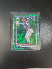 2024 Bowman Chrome Sapphire Bryan Acuna Green Refractor Prospect #82/99 Twins