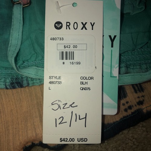 Roxy Girl BOHO Sundress Beach Tie Dye XS Woman or Girls Large (12/14) $42 NWT - Picture 6 of 6