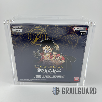 One Piece English Booster Box Acrylic Display Protector Case All Sizes  OP01-13 | eBay