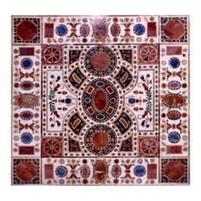 4' white antique marble table top coffee dining inlay malachite stone lapis