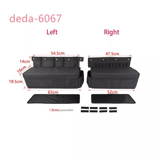 Black Rear Trunk Side Storage Bag Organizer For Suzuki Jimny 2019-24 Accessories - Picture 8 of 10