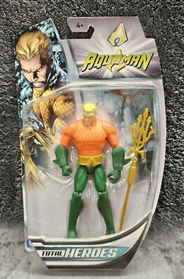 Figurine DC Total Heroes - Aquaman - Mattel - Neuve Sous Blister